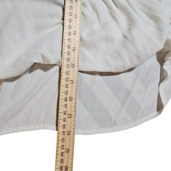 Maeve Anthropologie Liesel Cold Shoulder Blouse V neck ruffle Spring Top - Picture 12 of 13